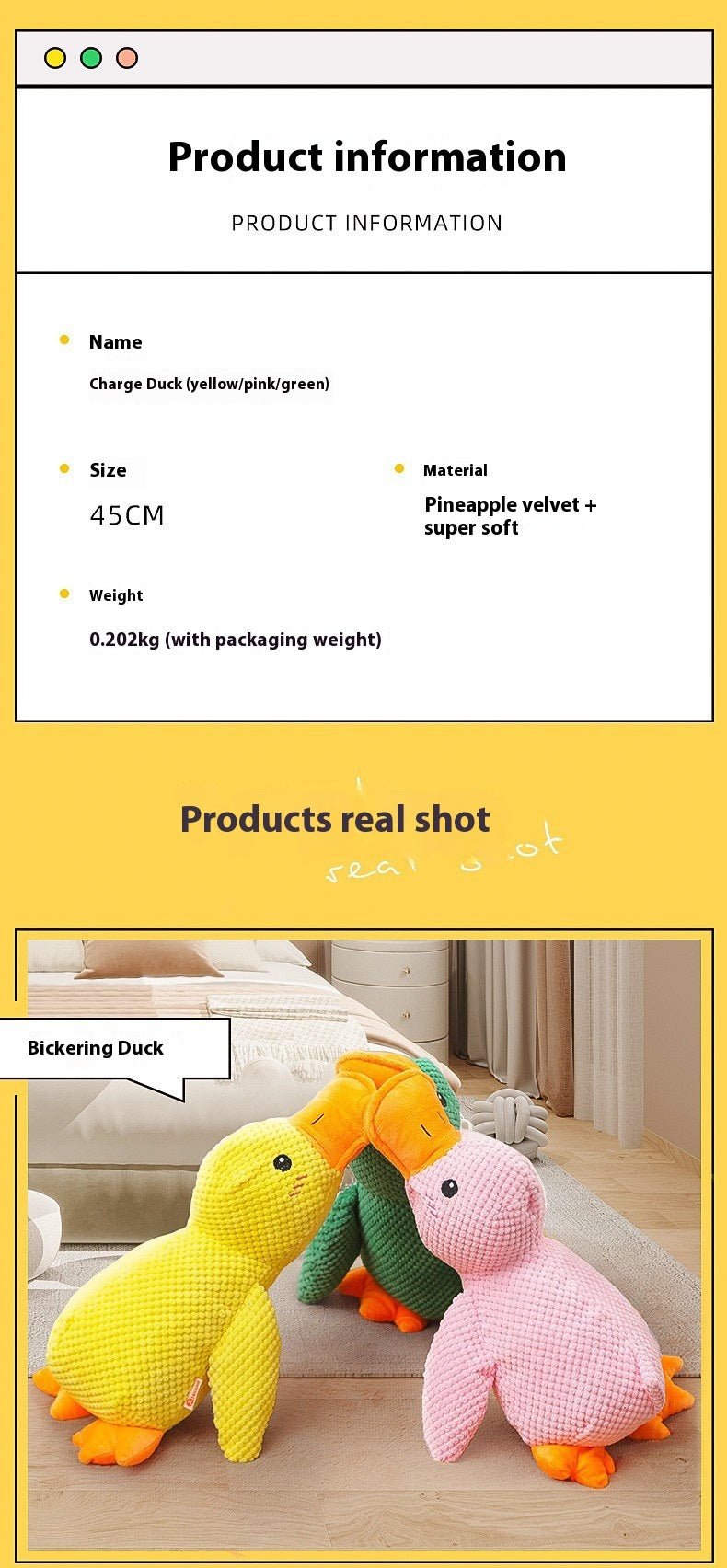 Chewing Duck Toy
