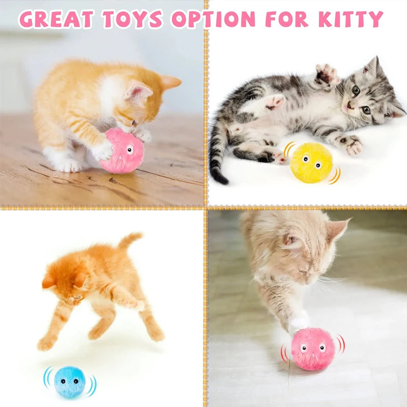 Electric Catnip Squeaky Ball