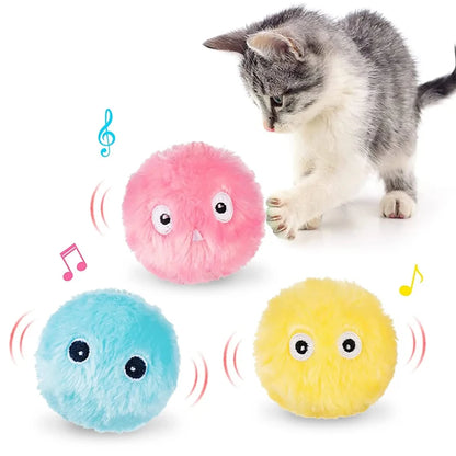 Electric Catnip Squeaky Ball