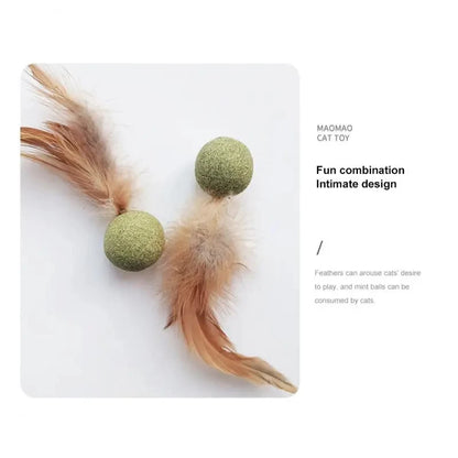 Feathered Catnip Ball