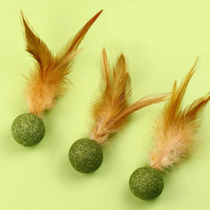 Feathered Catnip Ball