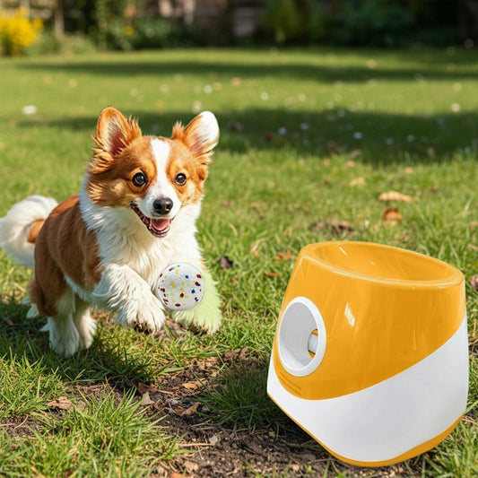 PekoPlay™ AutoDog Ball Launcher + 3 Chew-tough balls